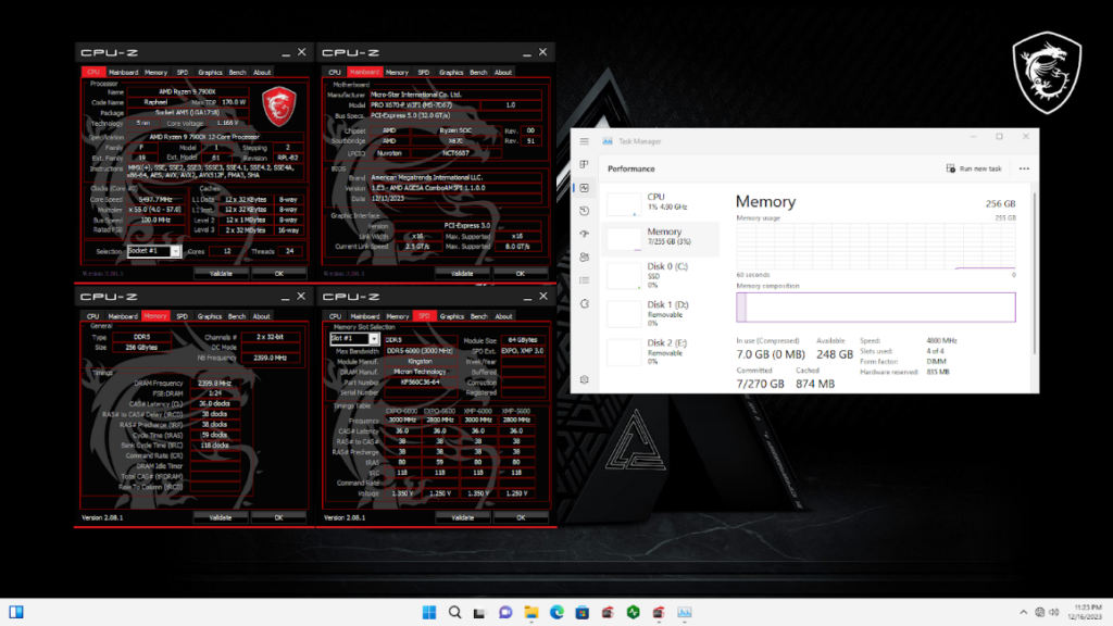 Płyty główne MSI z obsługą do 256 GB pamięci RAM na platformach Intela ...