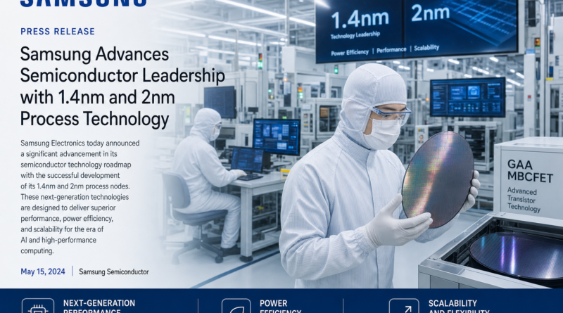 Samsung zapowiada proces 1,4 nm+ i aktualizuje plany dla technologii 2 nm