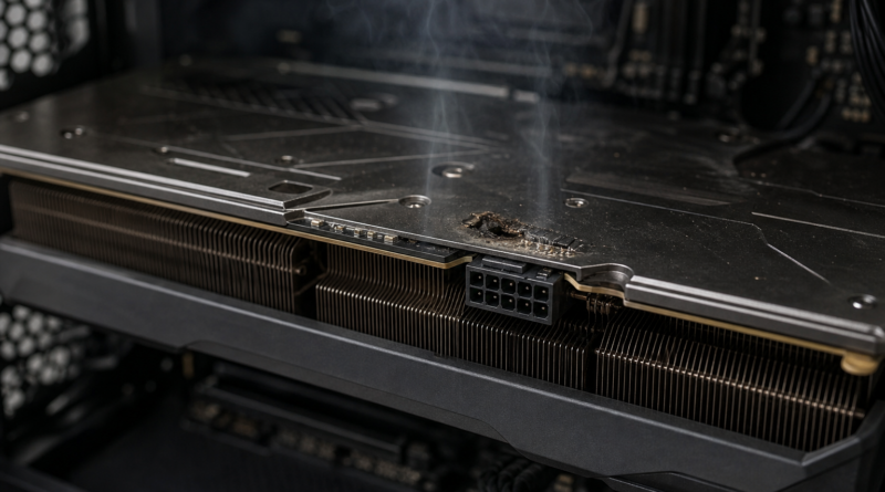 ZOTAC GeForce RTX 5090 uległ awarii po kilku minutach pracy. Złącze 16-pin nie zostało uszkodzone