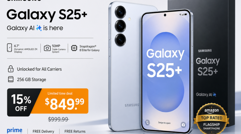 Samsung Galaxy S25+ w promocji na Amazonie. Odblokowany wariant tańszy o 300 dolarów