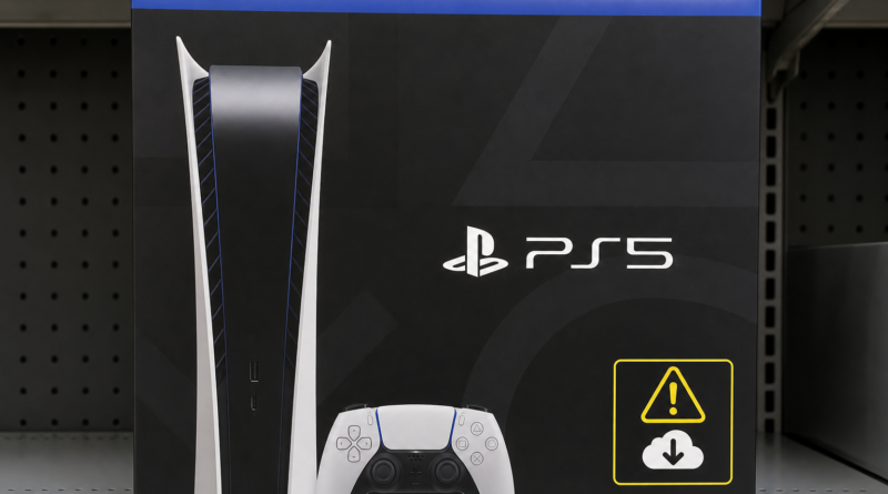 Nowe pudełka PlayStation 5 z ostrzeżeniem o cyfrowej przyszłości gier od 2028 roku
