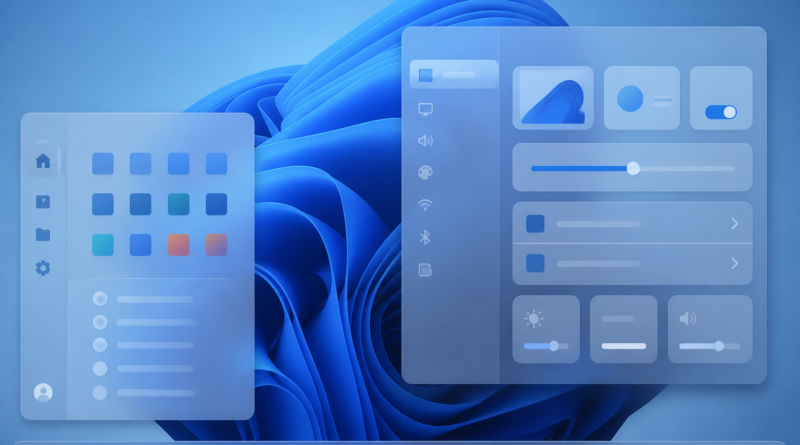 Windows 11 bez suwaka przezroczystości jak w Apple Liquid Glass. Microsoft wskazuje na warunki