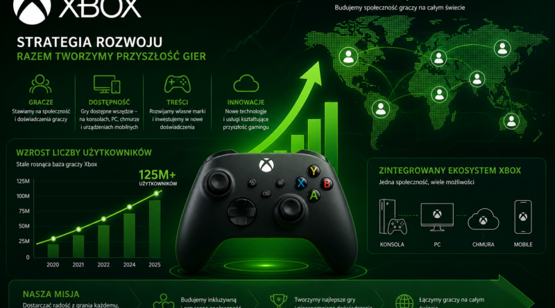 Xbox wyznacza ambitny cel: 500 mln graczy dziennie do 2030 roku