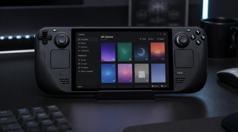 Emulator PS5 uruchomiony na Steam Decku. SharpEmu pokazuje wczesny etap prac