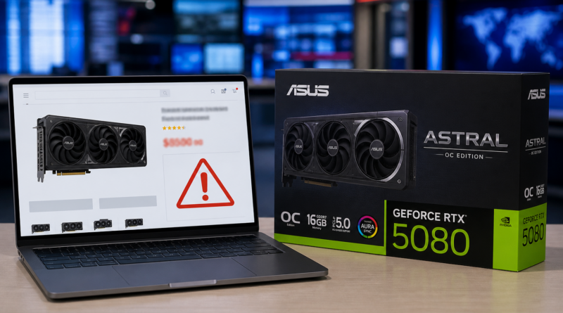 Podejrzanie tani ASUS Astral RTX 5080 z AliExpress. Kupujący zapłacił mniej niż 700 dolarów