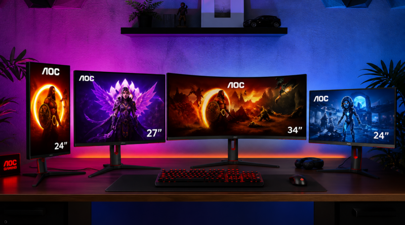 AOC wprowadza cztery budżetowe monitory gamingowe z odświeżaniem do 260 Hz