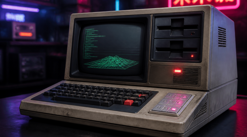 Commodore 77 z motywem Cyberpunk 2077 zaprezentowany na Gamescomie