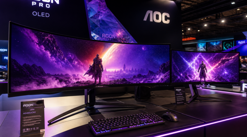 AOC pokazał na Gamescom 2026 dwa nowe monitory OLED z serii AGON PRO
