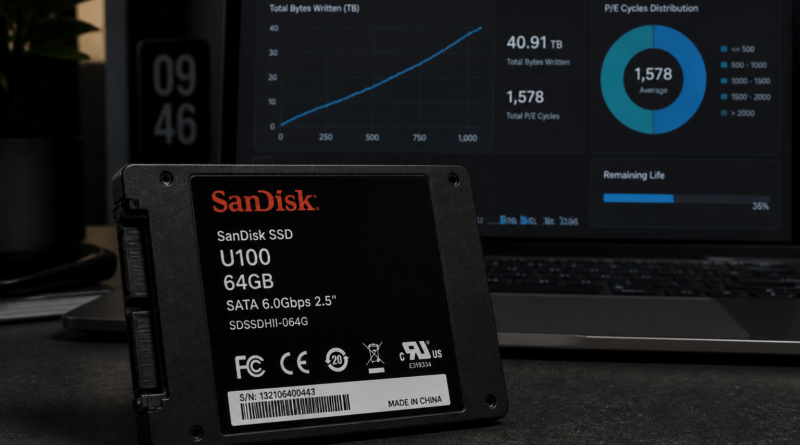 64-gigabajtowy SSD SanDisk po latach testu: ponad 9 PB zapisanych danych