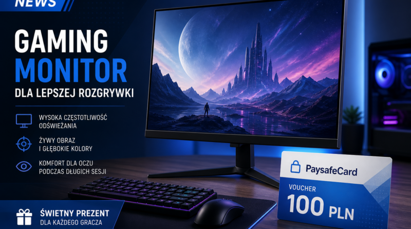AOC rusza z promocją na monitory G4. Do zdobycia voucher PaySafeCard o wartości 100 zł