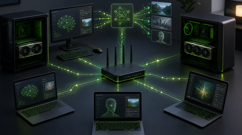 NVIDIA PAIR ma łączyć domowe komputery w lokalny klaster do inferencji AI