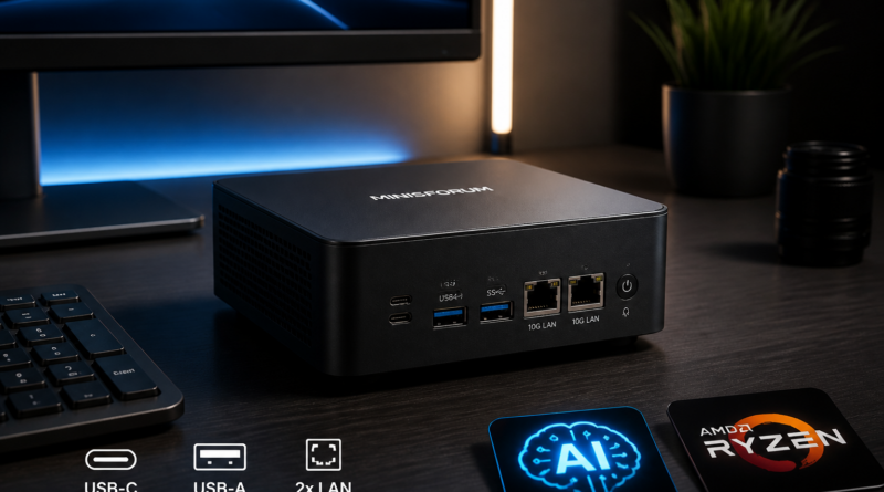 Minisforum zapowiada mini PC MS-S1 MAX-P495 z Ryzen AI Max+ PRO 495 i 192 GB pamięci