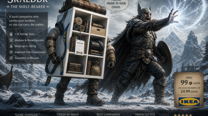 Matt Berry użyczy głosu regałowi Kallax w oficjalnej kreacji IKEA do Skyrim