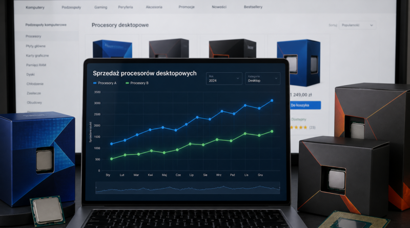 Udział Intela w sprzedaży procesorów desktopowych na Amazon US wzrósł do 21,3%