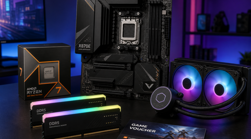 Newegg oferuje zestaw z Ryzen 7 9800X3D, płytą X870E i 32 GB DDR5 ze zniżką oraz dodatkami
