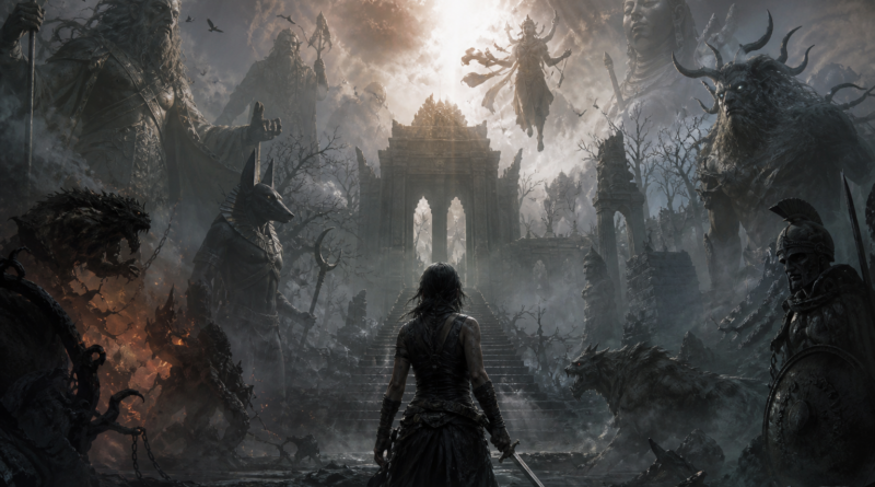 God of War Laufey: nowe grafiki koncepcyjne pokazują potwory, zaświaty i bóstwa z różnych mitologii