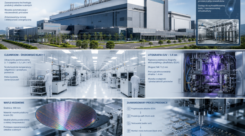 TSMC ma planować cztery fabryki dla procesu 1,4 nm do II kwartału 2028 roku