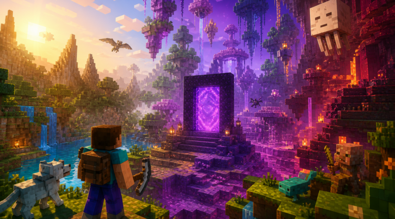 Minecraft przyciąga średnio 300 tys. nowych graczy dziennie. Mojang zapowiada wymiar The Sift