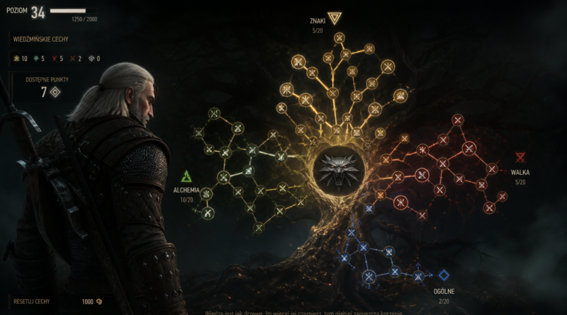 CD Projekt Red omawia nowe drzewko umiejętności w remasterze Wiedźmina 3