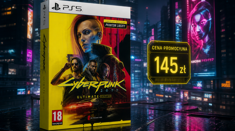 Cyberpunk 2077: Ultimate Edition na PS5 za 145 zł w ramach Allegro Days