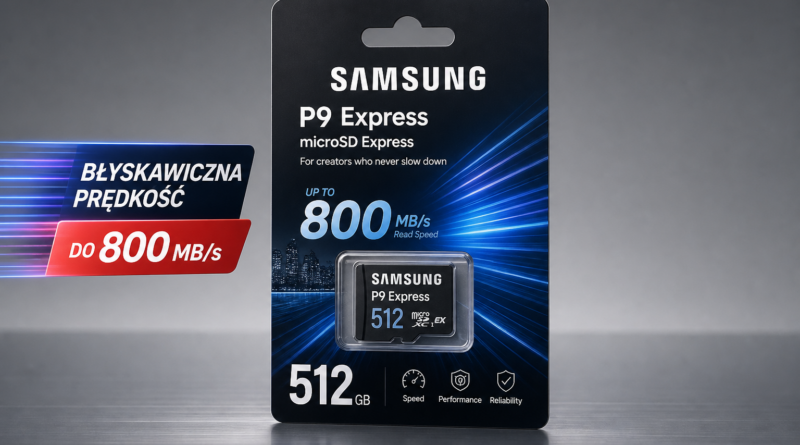 Samsung P9 Express 512 GB w promocji. Karta microSD Express za 104,48 dol.