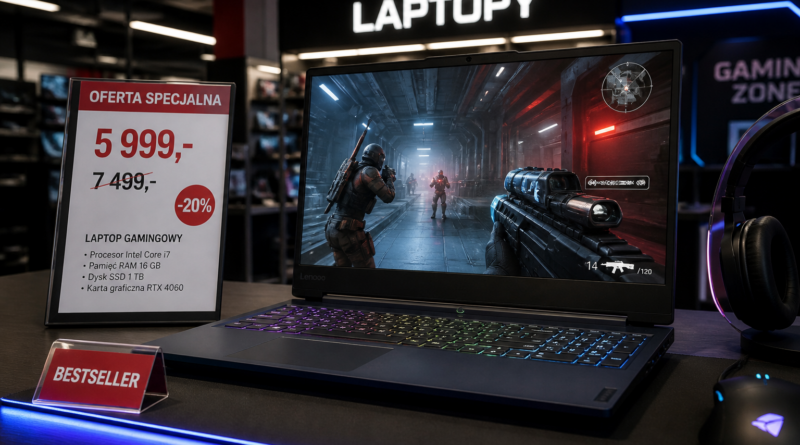 Promocje na laptopy gamingowe z RTX 5070 i RTX 5060. Ceny startują od 4999 zł