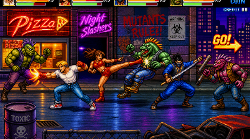 Toxic Crusaders na nowym gameplayu. Retro beat ’em up pokazuje kooperację i walkę z bossem