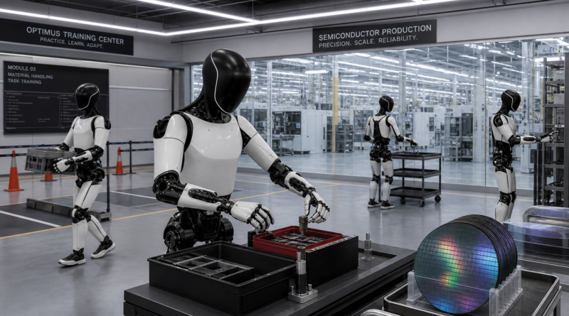 Musk zapowiada „akademię” dla robotów Optimus i aktualizuje plany Terafab