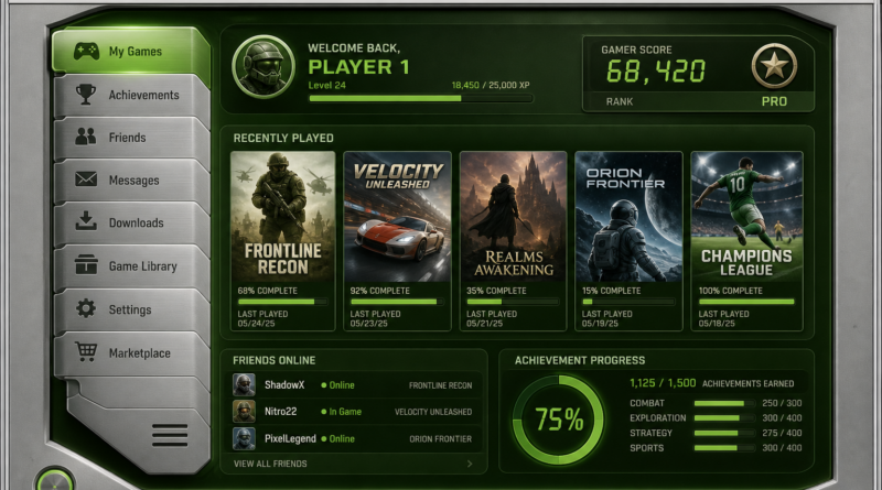 Klasyczny dashboard Xbox 360 Blades wraca w przeglądarce